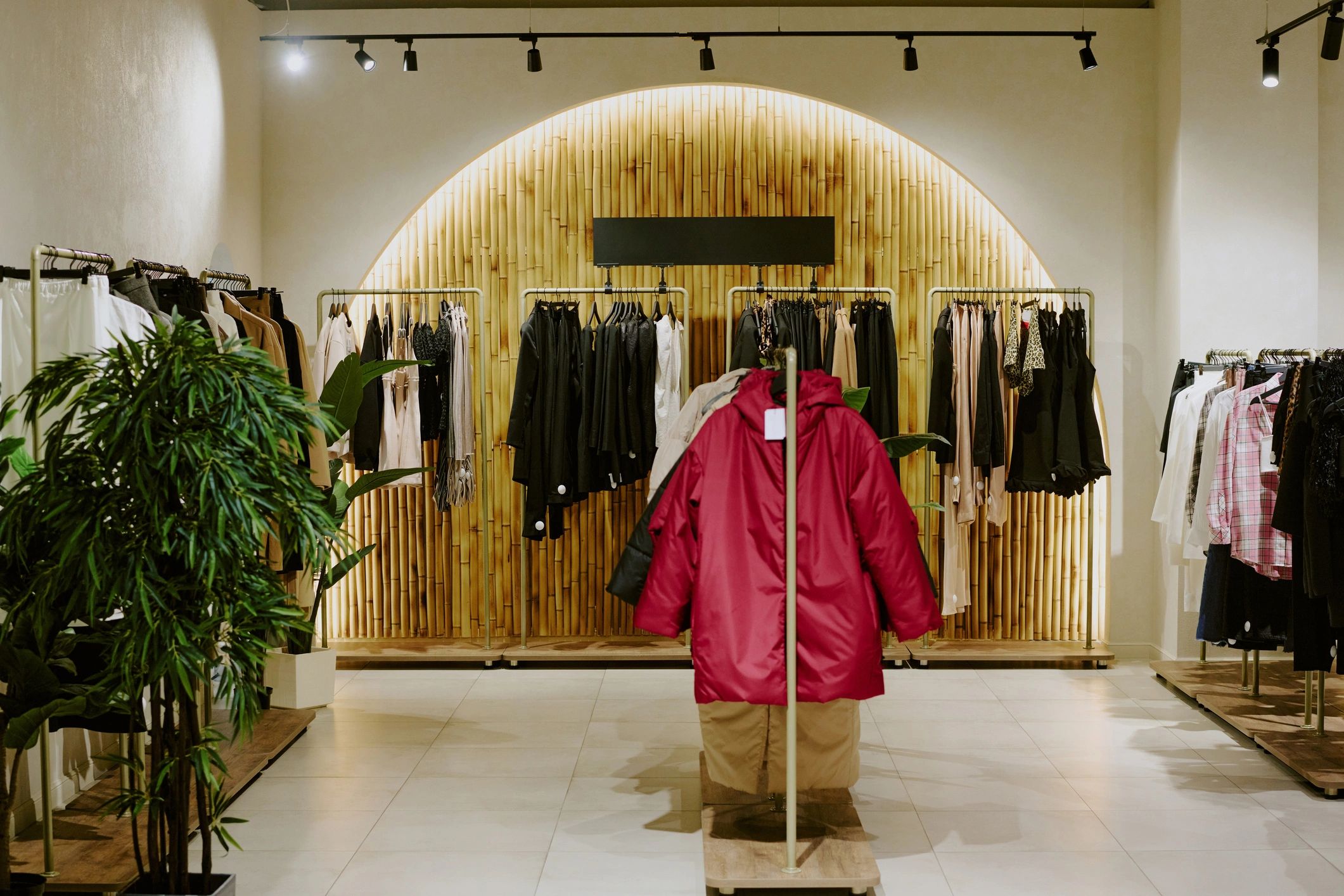 Boutique clothing store interior